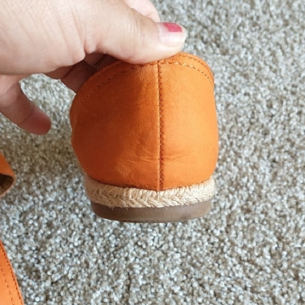 Franco Sarto Orange Espadrille Slip-Ons - Picture 6 of 8
